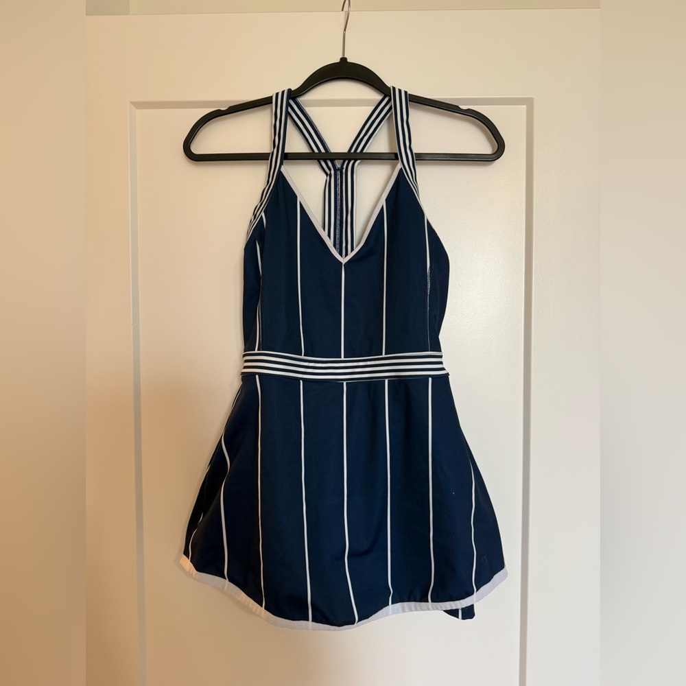 FP Movement Navy and White Striped One Piece